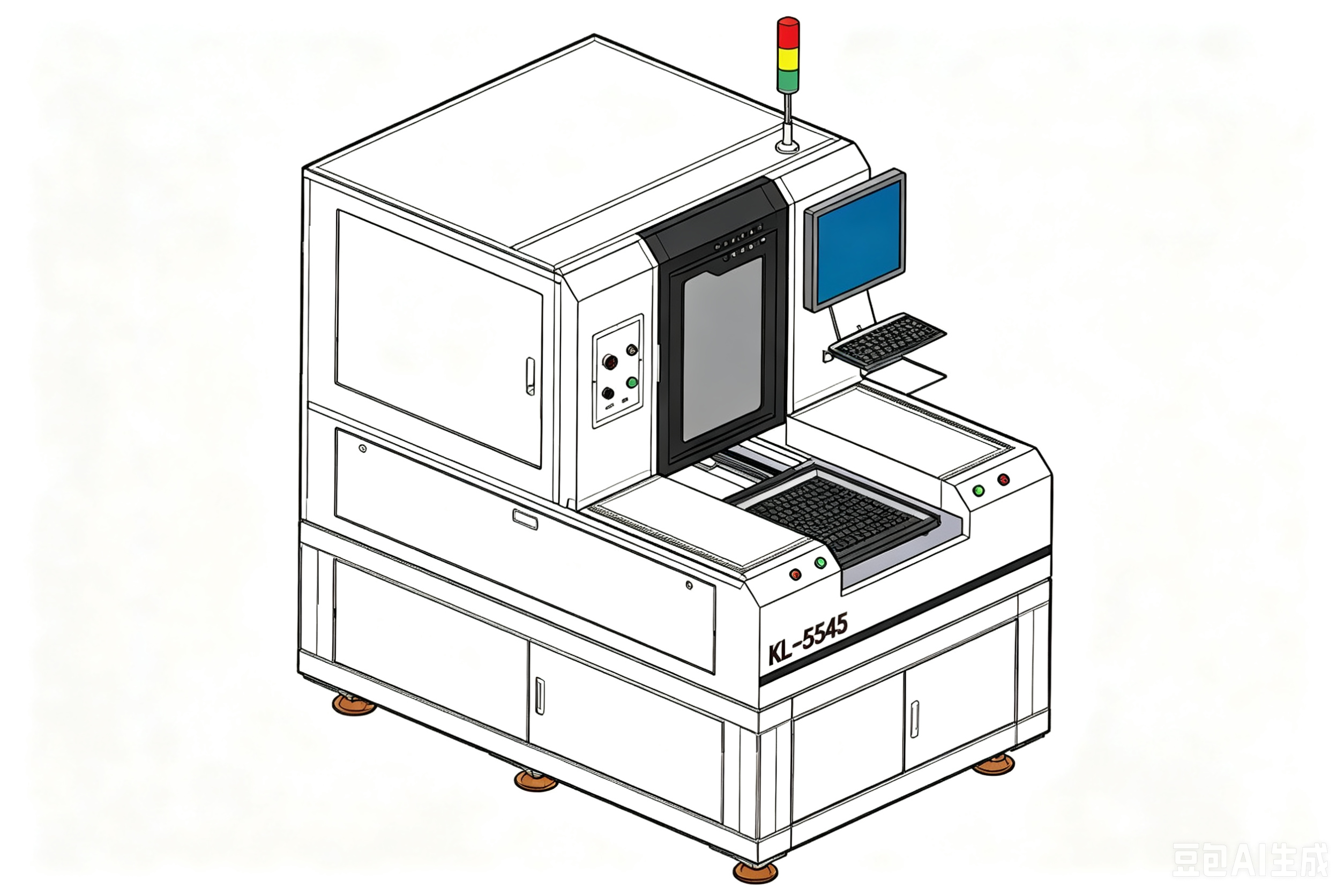 KL-5545 Single-Station UV PCB Depaneling Machine